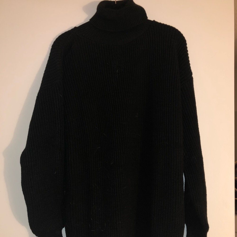 Black turtleneck dress